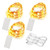 soltuus 3 Pack Rechargeable String Fairy Lights 10ft 30 LED, 4 Modes Copper Wire Christmas Starry Lighting, Waterproof Micro Firefly Moon Light, Warm White, Battery and USB Cable Included