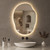 LOVESPEJO Irregular Backlit Mirror Bathroom 25x35 Inch, Asymmetrical LED Bathroom Vanity Mirror with Lights, Fogless, Dimmable, 3 Color Changing, Horizontal/Vertical LOVESPEJO Irregular Backlit Mirror Bathroom 25x35 Inch, Asymmetrical LED Bathroom Vanity Mirror with Lights, Fogless, Dimmable, 3 Color Changing, Horizontal/Vertical