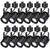INTWELL 12 Pack LED Track Light Heads,7W H Type Track Lighting Heads for Ceiling Spotlight Wall Art Exhibition Lighting,Kitchen,Accent Task 4000K Neutral White 36°Angle Black Track (Black)