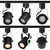 INTWELL 12 Pack LED Track Light Heads,7W H Type Track Lighting Heads for Ceiling Spotlight Wall Art Exhibition Lighting,Kitchen,Accent Task 4000K Neutral White 36°Angle Black Track (Black)