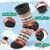 Comfoex Kids Wool Socks Warm Thick Thermal Cozy Soft Crew Socks for Boys 4-10 Years Old 6 Pairs