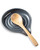 LAUCHUH Spoon Rest for Stove Top, Ceramic Spoon Holder 5" Kitchen Spatula Rest for Countertop Large Holder for Ladle, Spatula, Spoons or Tongs, Christmas Decor, Speckled Dark Gray