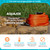 Aqua Joe AJFJH75-34-CTR-CTR Kink-Free Contractor Grade FiberJacket Garden Hose, 3/4-in Max. Water Flow, 650-PSI Burst Rating, BPA/Phthalate, Drinking Safe, For Garden, Auto Care, 75Ft, Orange