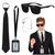 Agent Costume Set Secret Security Service Accessories Kit Includes Zipper Tie Black Sunglasses Earpiece and ID Card for Party Cosplay for Men Women Teens (1 Set) Agent Costume Set Secret Security Service Accessories Kit Includes Zipper Tie Black Sunglasses Earpiece and ID Card for Party Cosplay for Men Women Teens (1 Set)