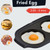 MACONEE Microwave Egg Fryer | Cooker & Poacher for Breakfast Sandwiches | Maker for 2 Eggs | Dishwasher-Safe & BPA-free