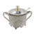 Tsnamay 5.71"x4.13" Sugar Bowl with Lid and Spoon for Kitchen Coffee Bar Wedding Party,Sugar Container for Sugar Cube and Powder Sugar,Salt Server,Silver