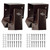 ABUSA Heavy Duty Swing Sets Brackets Including 2 A-Frame Swing Set Brackets and 4 Swing Hangers for Playground Equipment Mounting Parts Hardware Included (Bronze)