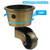 Luomorgo 4 Pack Antique Caster Cups Furniture Swivel Casters Zinc Alloy Round Caster for Cabinet & Patio - Brass Bronze (1-3/4 Inch)