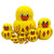 Moonmo 10pcs Animal Pattern Wooden Nesting Toys Russian Nesting Dolls Matryoshka Stacking Dolls (Duck)