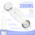 Echo Go New Upgraded Version Hydrogen Water Bottle,Hydrogen Water Bottle Generator,Portable H2 Rich Water Cup,Your Perfect Partner for a Health-Conscious Lifestyle Glass 380ml (White)
