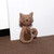 SANFERGE Cute Decorative Door Stopper for Home and Office Floor Door Stops, Fabric Animal Weighted Heavy Wall Protectors, Coffee Cat