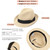 DRESHOW Women Straw Sun Hat Short Brim Panama Travel Fedora Beach Cap Roll up Summer Hat for Women Men UPF 50+