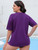 Halcurt Women's Plus Size Short Sleeve Rash Guard with Built in Bra Swim Shirt UPF50+ Quick Dry Swimsuit Top Purple 3X Halcurt Women's Plus Size Short Sleeve Rash Guard with Built in Bra Swim Shirt UPF50+ Quick Dry Swimsuit Top Purple 3X