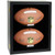 COMSREV 2 Football Case Display Case Wall Mount Full Size Wooden Football Box Memorabilia w/98% UV Acrylic Door Holder Transparent Signed Protective Shelf（Black）