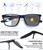 Hubeye Photochromic Reading Glasses for Men 3 Packs UV400 Sun Readers Computer Anti Blue Light Glasses +2.25