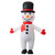 BERVYOSW Inflatable Snowman Costume Adult Christmas Blow Up Costume with Blower Funny Holiday Party Outfit for Adults