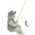Design Toscano Frederic the Little Fisherman of Avignon Boy Fishing Garden Statue, 15 Inch Tall, Cast Stone Resin, Two Tone Stone Finish