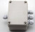SamIdea 4.3"x 3.1" x 2.8" ABS IP66 Waterproof Universal Electrical CCTV Camera LED Project Enclosure Junction Box with 8P 15A Barrier Terminals,1IN/3 Out Cable Glands