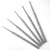Buck Dermal Ear Wax Remover Cleaning Distel Round Safe Tip with Strong Handle Stainless Steel (5 pcs Set Blunt Straight)
