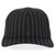 Trendy Apparel Shop 6 Panel Structured Pinstripe Snapback Baseball Cap - Black White
