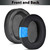 WH-XB910N Replacement Ear Pads, Upgrade Cooling Gel Earpads Cushions for Sony WH-XB910N Noise Cancelling Headphones, Ear Pads Cushions with Soft Memory Foam and Buckle(Black)