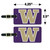 GRAPHICS & MORE University of Washington Primary Logo Luggage ID Tags Suitcase Carry-On Cards - Set of 2