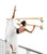Ballet Barre 6 FT Long Double Bar White 2.0” Diameter for Kids and Adults - Fixed Height Wall Mount Ballet Barre System Traditional Wood, Home/Studio Ballet Bar, Dance, Stretch Bar, Dancing/Stretching
