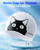 SYLEMTAM Swim Cap for Women Long Hair, Silicone Swimming Cap Waterproof Swim Caps Anti Slip Swimming Caps for Women Comfy Bathing Caps Cute Swim Hats for Short Medium Long Hairs (M Size-Cat)