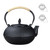 YJX 101 fl oz Extra Large and Heavy Cast Iron Teapot for Stovetop Safe, Black Tea Kettle with Stainless Steel Tea Balls for Loose Tea, Cast Iron Tea Pot for 6 to 10 People, 3000ml Japanese Tetsubin
