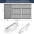 Criditpid Grill Replacement Parts for Dyna-Glo 5 Burner DGH474CRP DGH485CRP DGH483CRP, Stainless Steel Heat Plate Shields, Burner Tubes and Cast Iron Cooking Grates for Dyna-Glo DGH450CRP.