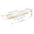 Expandable Bathtub Tray Caddy for Bath Relaxing, Bath Table Tub Tray, Adjusts from 26.77-35.43 in, Ideal for Housewarming, Multifunctional Bathtub Bathroom Organizer (Gold + White)