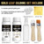 Yeardera Gold Leaf Kit, 100ml Gilding Adhesive and Varnish with 100 Gold Leaf Sheets for Arts, Crafts, Painting, Furniture, and Decoration