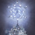 Luxspire Christmas Tree Topper, 3D Lighted Star Tree Topper with USB Plug-in & Remote Control, 9.6" Christmas Tree Star Lights for Home Holiday Decor, 6H Timer & 8 Lighting Modes, Silver