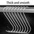GYUEE Meat Hooks 20Pcs,Premium Butcher's Hook,Stainless Steel Wall S-Shaped Hooks–for Hot and Cold Smoking,Stainless Steel Meat Hook, Chicken Hunting Smoking Ribs(13cm,Pack of 20)
