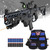 Realistic Toy Foam Blaster Guns Automatic Vest Toy Foam Blaster with 120 Darts and Flashlight The Outdoor Activity Game Gifts for Adults Kids Birthday Xmas Gun