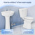 CLEAR REAR Bidet Attachment for Toilet Seat - Non-Electric, Self-Cleaning Dual Nozzle, Adjustable Water Pressure, Rear & Feminine Wash Hygienic Upgrades - Fits Elongated Toilets (Cold & Warm Water)