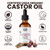 Organic Castor Oil - 100% Pure Certified USDA Organic, Cold Pressed & Hexane-Free, For Eyelashes, Eyebrows, Hair, Skin & Wellness Packs - 2 Fl Oz Glass Bottle & Dropper
