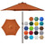 Blissun 7.5 ft Patio Umbrella, Yard Umbrella, Outdoor Market Umbrella with Push Button Tilt Crank, Rust