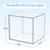 CLEAN SKIN CLUB Clear Acrylic Box for Clean Towels XL (NOT Included), Container For 50 Disposable Clean Towels XL, Face Towelettes Bathroom Counter Storage, Bin for Cleansing Facial Dry Wipes