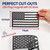 GRITKULTURE American Flag Perfect-Cut Super Magnet 2 Pack for Trucks, Cars, and Automotive with 50-Star