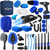Qydipclin 37Pcs Car Detailing Kit, Car Detailing Brush Set, Car Wash Cleaning Kit, Car Detailing Brushes, Professional Car Care Kit for Interior Exterior Wheels, Blue