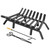 Jusgym Fireplace Grate 30 Inch with 8 Support Legs, Solid Steel Heavy Duty Fireplace Log Holder with Fire Log Tongs & Fire Poker, Fireplace Log Grate for Indoor Fireplace and Outdoor In-ground Firepit