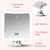 Fancii 20x Magnifying Makeup Mirror with LED Lights, Rechargeable, High Zoom | 7-inch Large Lighted Travel Mirror for Vanity and Bathroom, Dimmable, 3 Light Settings, Strong Suction, 360° Rotation