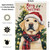TopPacific Merry Christmas Garden Flag Labrador Retriever Garden Flag 12x18 Inch Double Sided, Christmas Tree Winter Holiday Yard Outdoor Decorative Flag(11886)