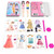 Magnetic Dress Up Dolls, Magnetic Doll Dress Up Kits Magnetic Paper Dolls Pretend Play Set for Girls Ages 4 Years and Up Kids Travel Activities Road Trip Car Ride Interactive Learning Imagine Gift-1764951446