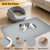 SpaceTime 34"X22" Large Cat Litter Mat Litter Trapping Mat for Kitty,Extra Large Litter Box Mat for Cat,Waterproof & Urine Proof XL Silicone Pad for Floor,Easy to Clean,Raised Edges,Non-Slip(Grey)