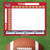 Football Squares Board 100 (10 Cards/Pack) - Superbowl Pool Cards - Football Pool Game - Scratch Off Betting Cards - Football Scratch Off Cards - Football Squares Scratch Off (Red)