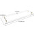 Clear Acrylic Bathtub Caddy Tray with Gold Handles for Luxury Bathroom Bathtub, 31 x 9 Inch