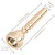 EastRock 3C Trumpet Mouthpiece Gold Bb Trompeta Mouthpiece Trumpet Instrument Accessories Vacuum Packed