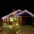Janchs 304 LED Solar Christmas Lights, Multicolored Outdoor Icicle Lights, 8 Modes Waterproof Solar Powered String Lights for Xmas Tree Patio Yard Garden Wedding Party House Eaves Roof Decorations
